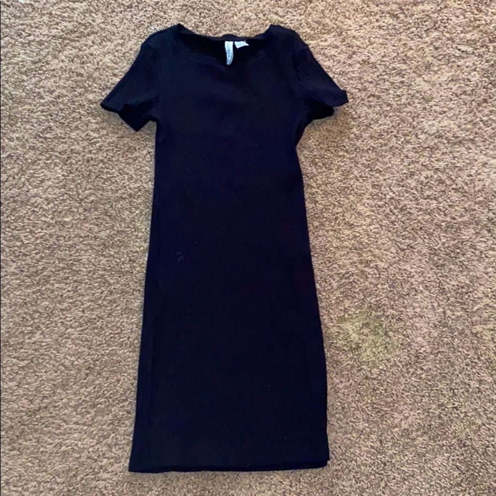 Tight black dress